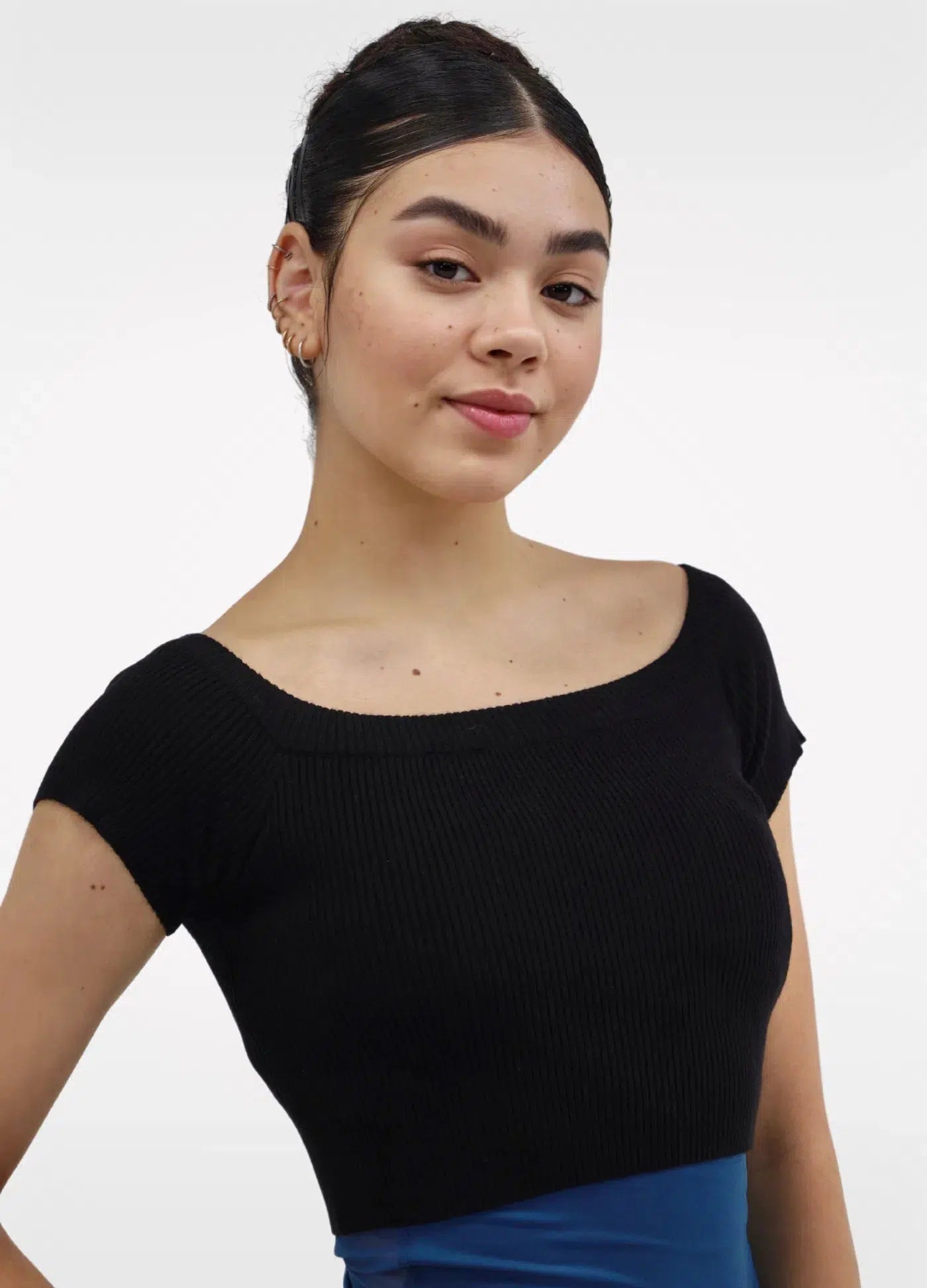 Bolero Manga Curta - Preto-Capezio-Brasil