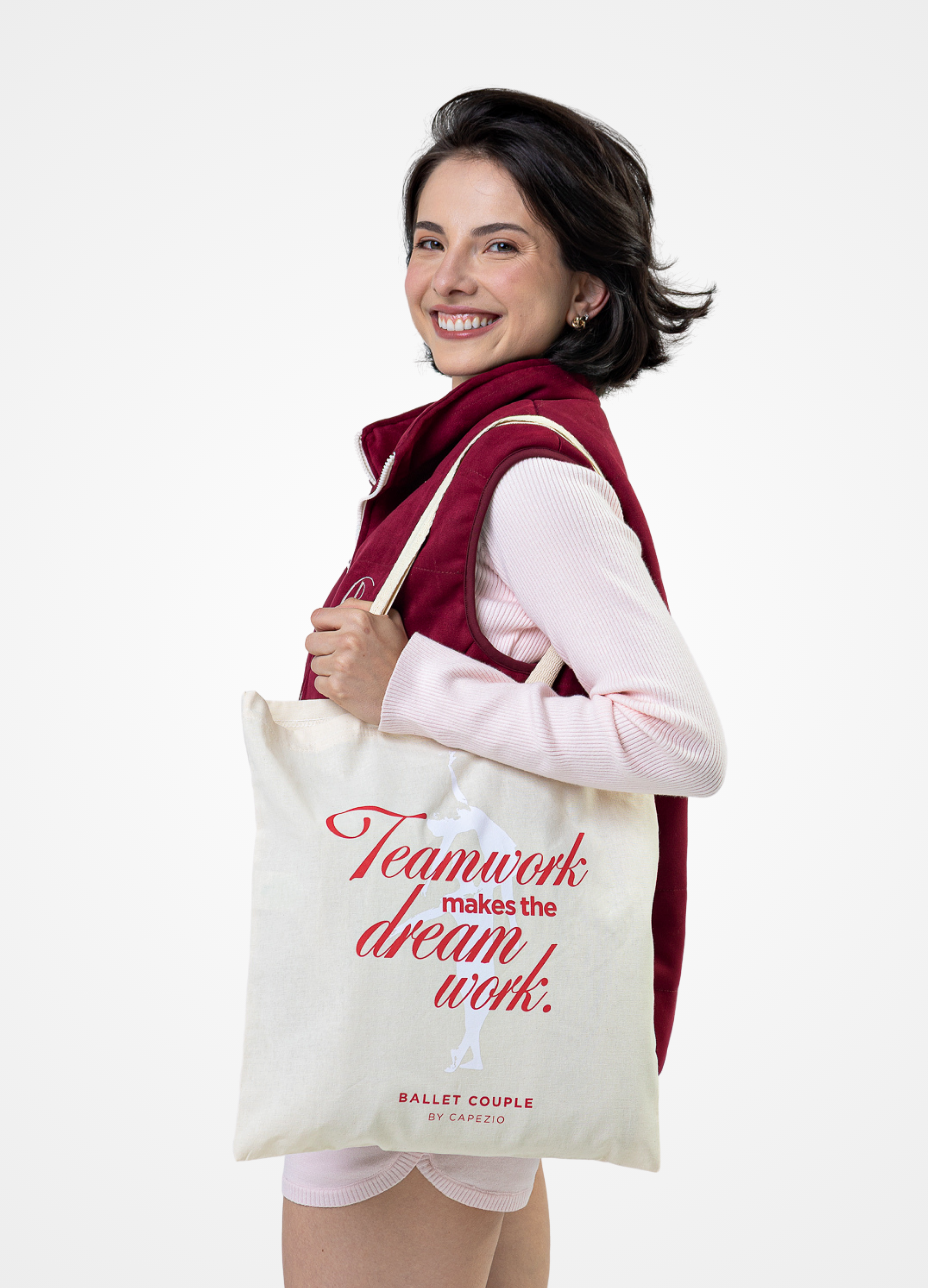 Colete Ballet Couple - Marsala-Vestuário-Capezio-Brasil