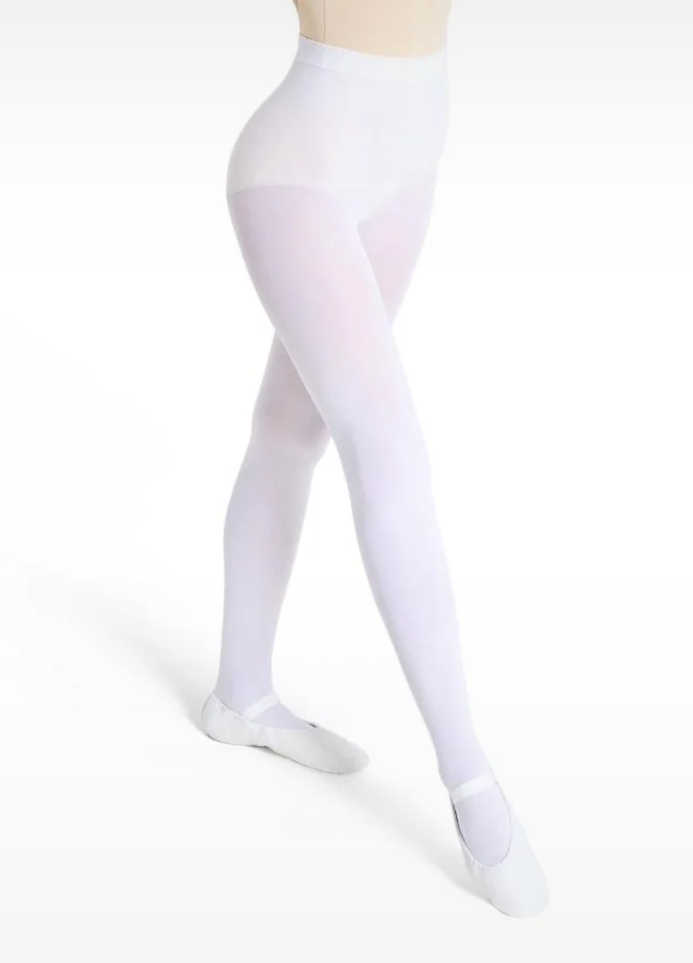 Meia-calça Ultra Soft Transition® - Branco-Vestuário-Capezio-Brasil