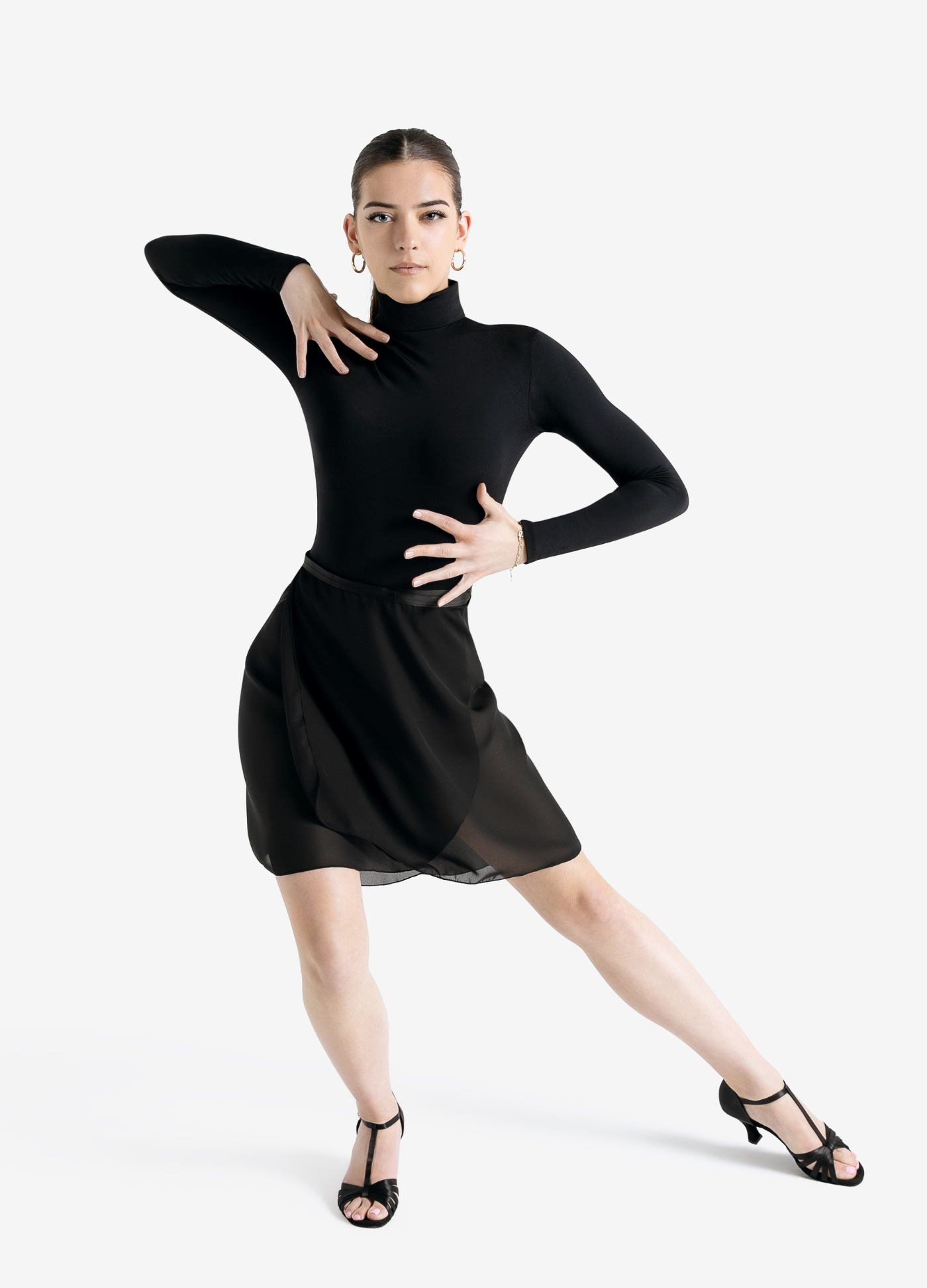 Saia Transpassada Georgette-Vestuário-Capezio-Brasil