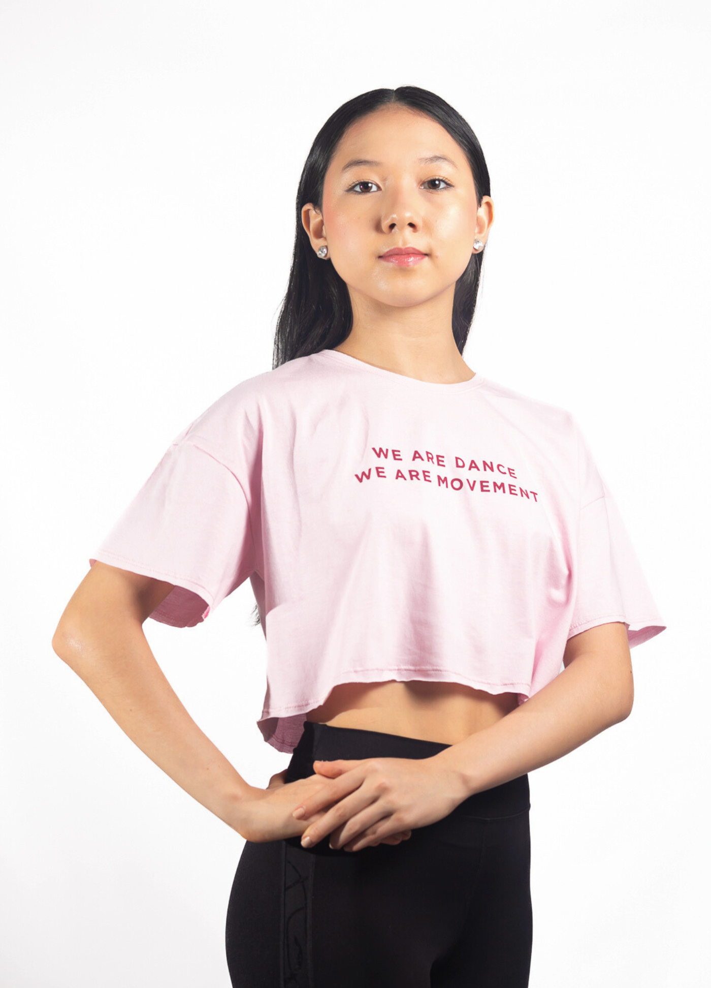 Cropped We Are Movement - Pink-DIMENSAO INDUSTRIA DO VESTUARIO LTDA-Capezio Brazil