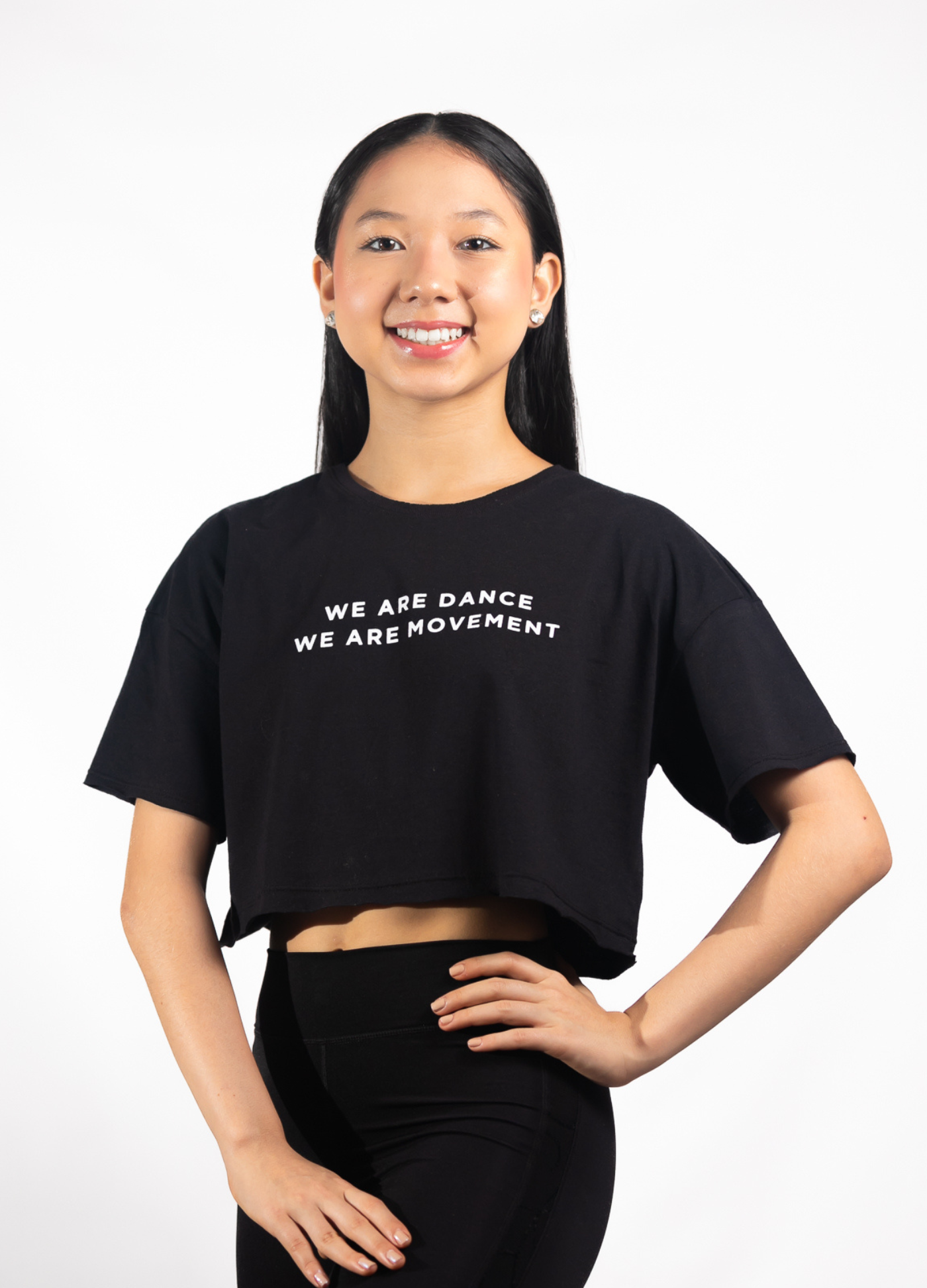 Cropped We Are Movement - Preto-DIMENSAO INDUSTRIA DO VESTUARIO LTDA-Capezio Brazil