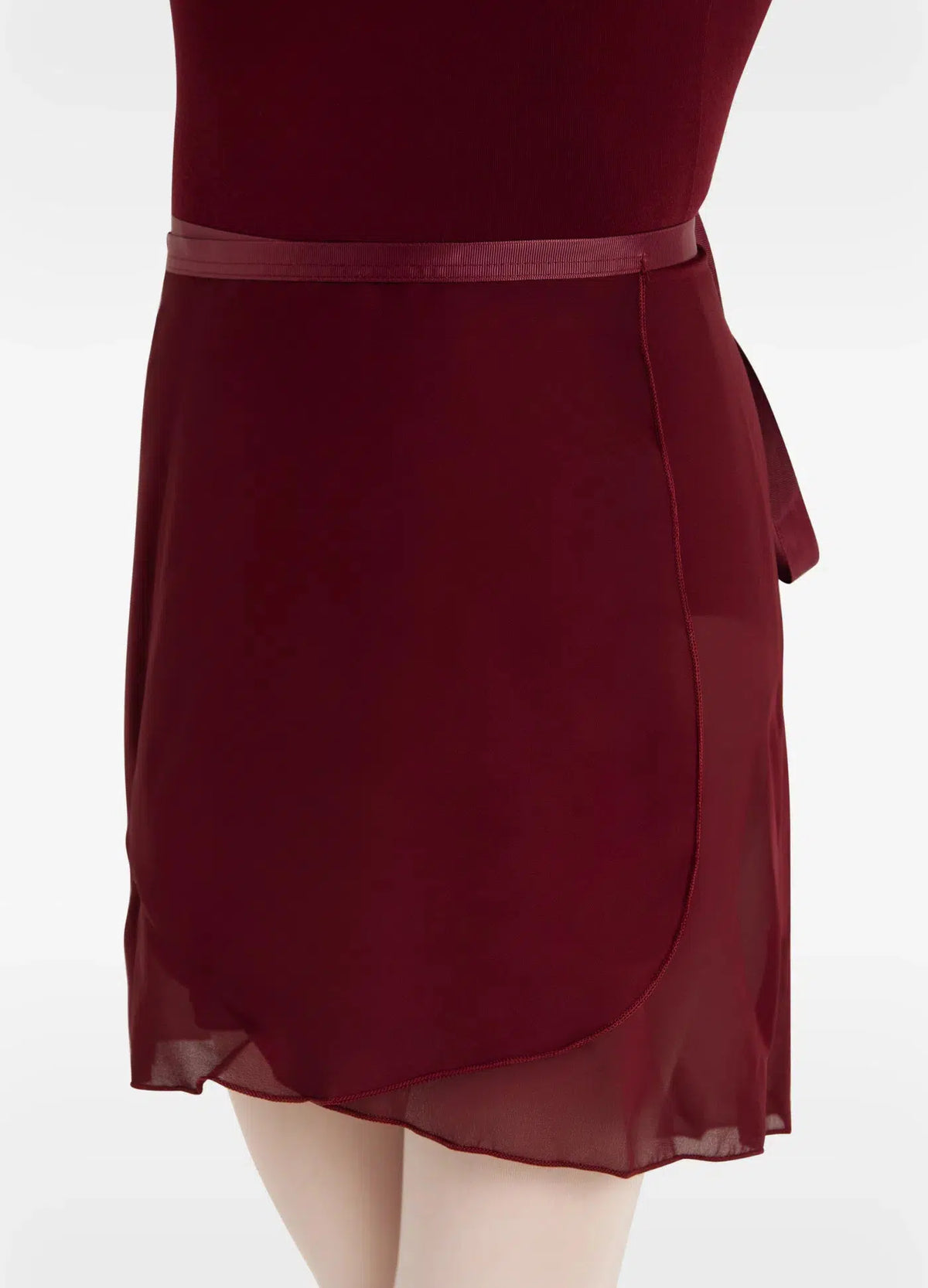 Georgette Saia Transpassada - Burgundy-Capezio Brazil-Capezio Brazil