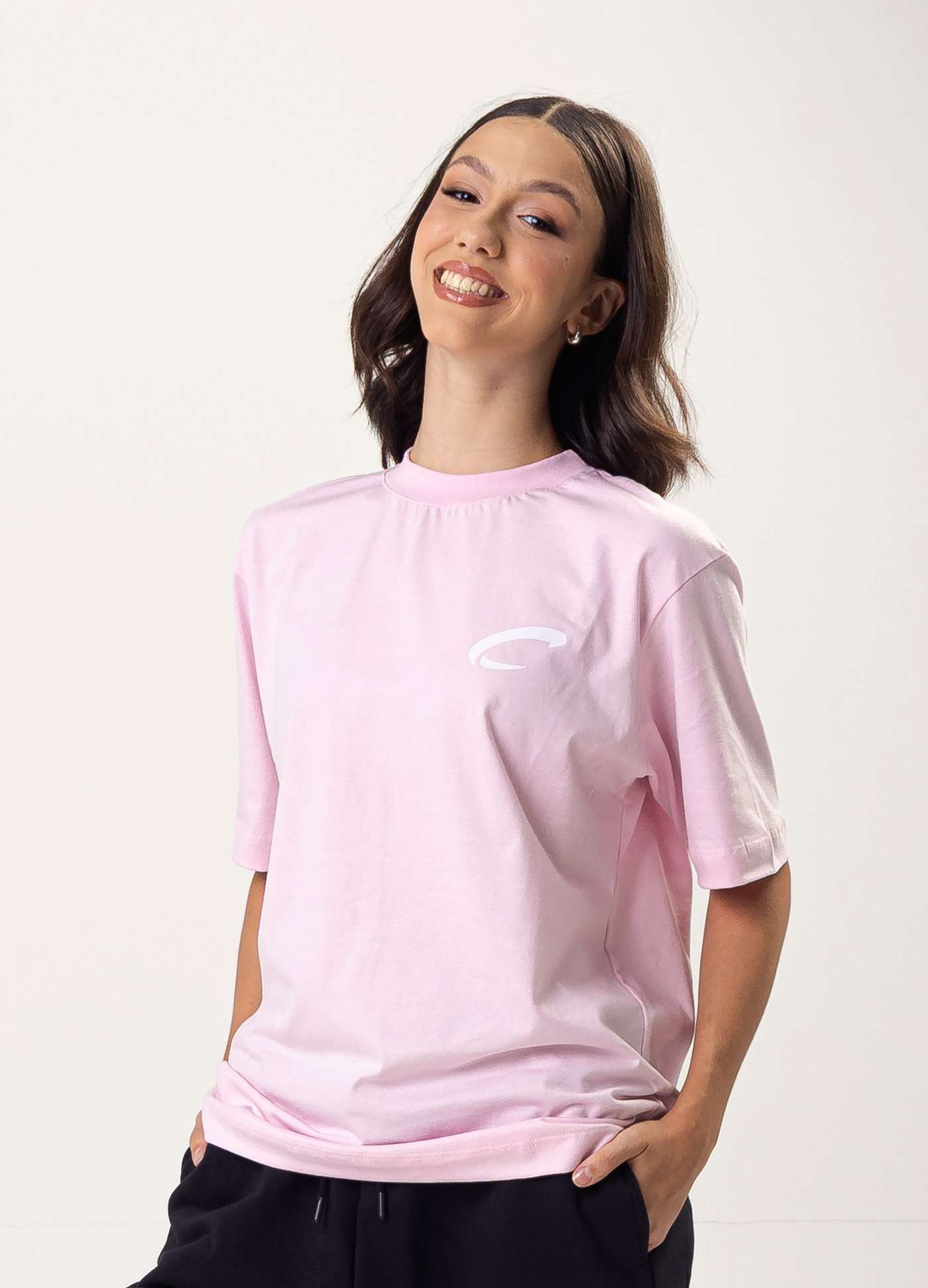 TAP CPZ - Camiseta Oversized - Rosa-JULIETE MARIA LUCAS DA SILVA 07868080981-Capezio Brazil