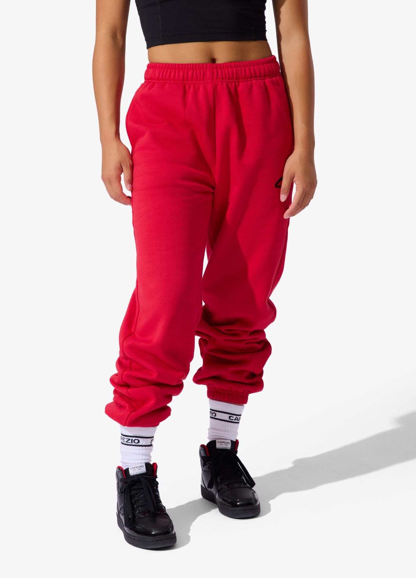 CALÇA DE MOLETOM CAPEZIO - VERMELHA