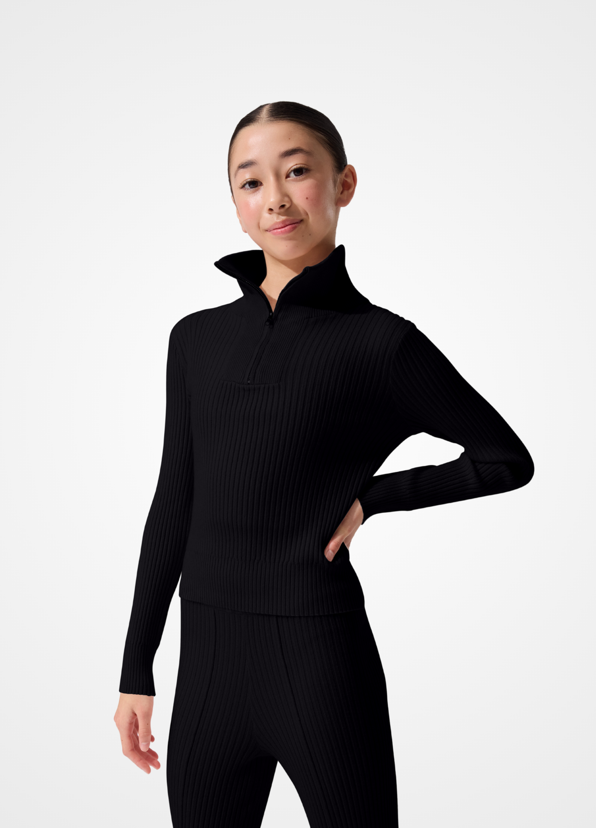 Blusa de Tricô com Zíper