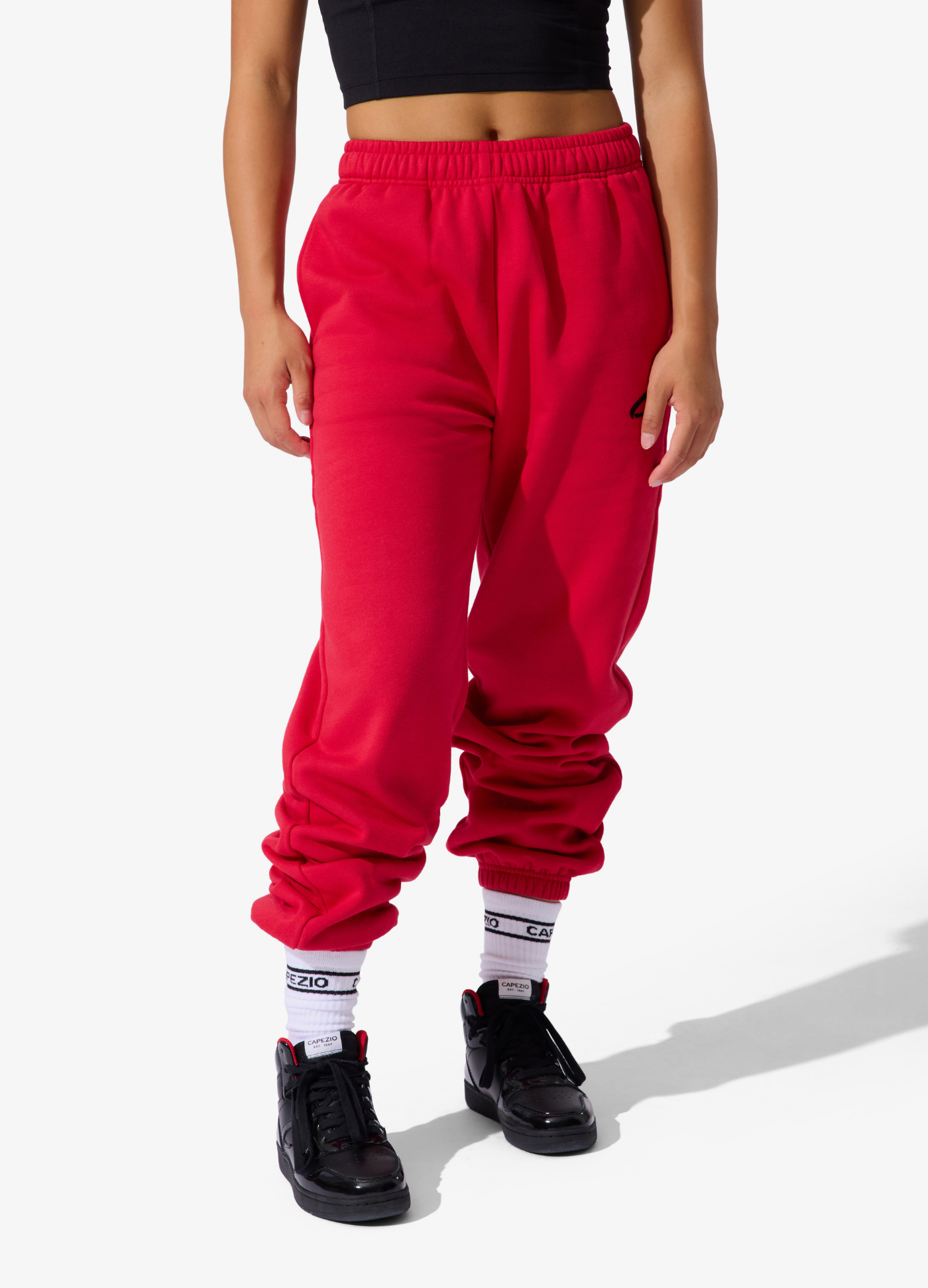 CALÇA DE MOLETOM CAPEZIO - VERMELHA