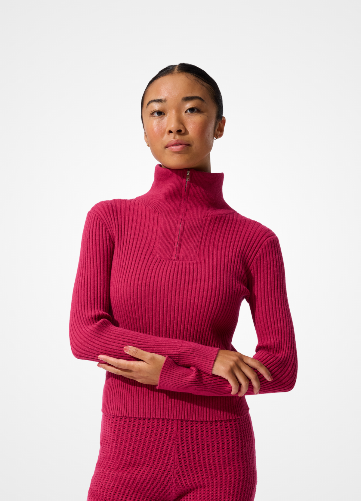 Blusa de Tricô com Zíper