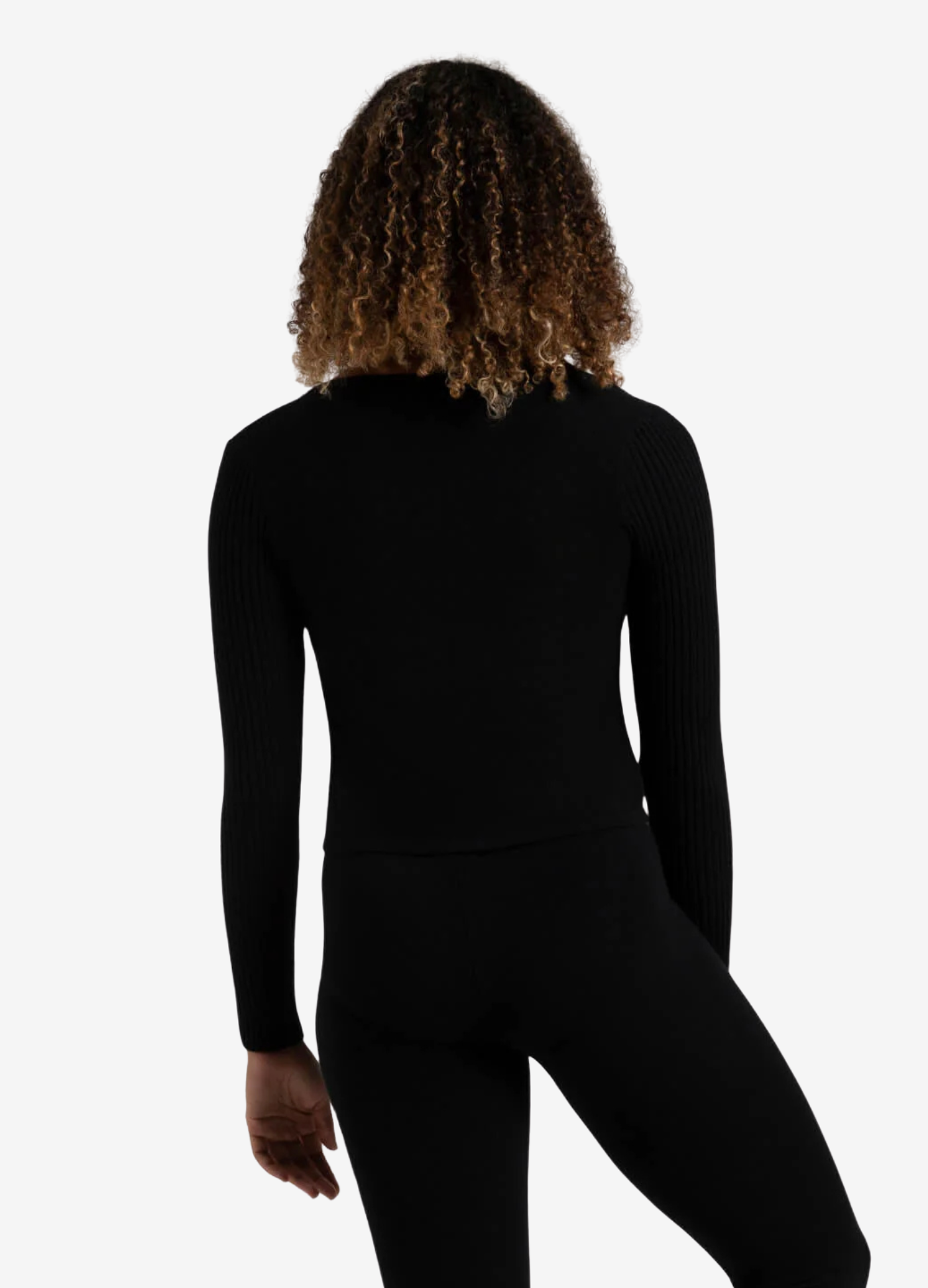 CK11000W-BLKS - Harmonie Knit Cardigan-Capezio-Brasil