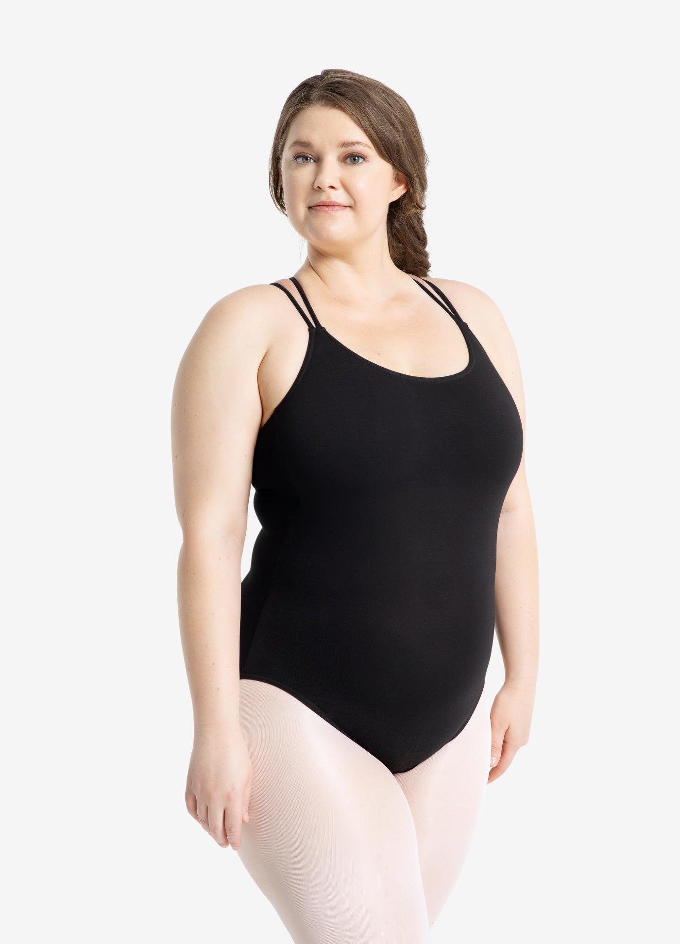 Collant Alças Duplas - Preto-Capezio-Brasil
