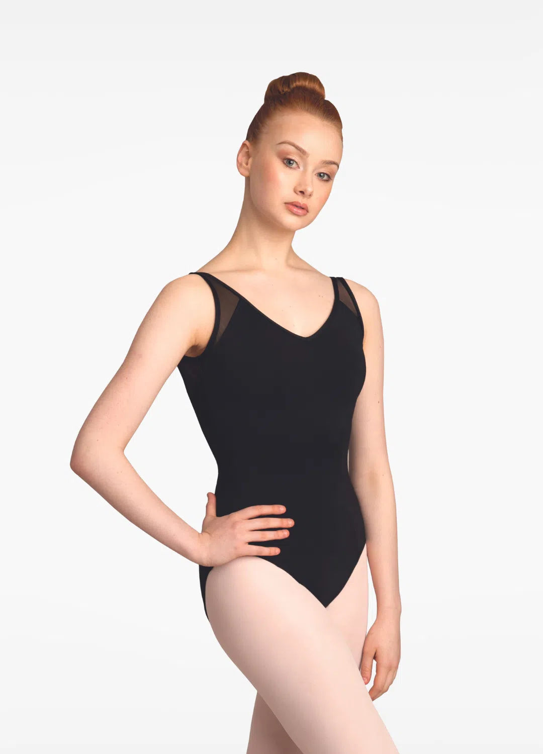 Collant Decote V - BLK-Vestuário-Capezio-Brasil