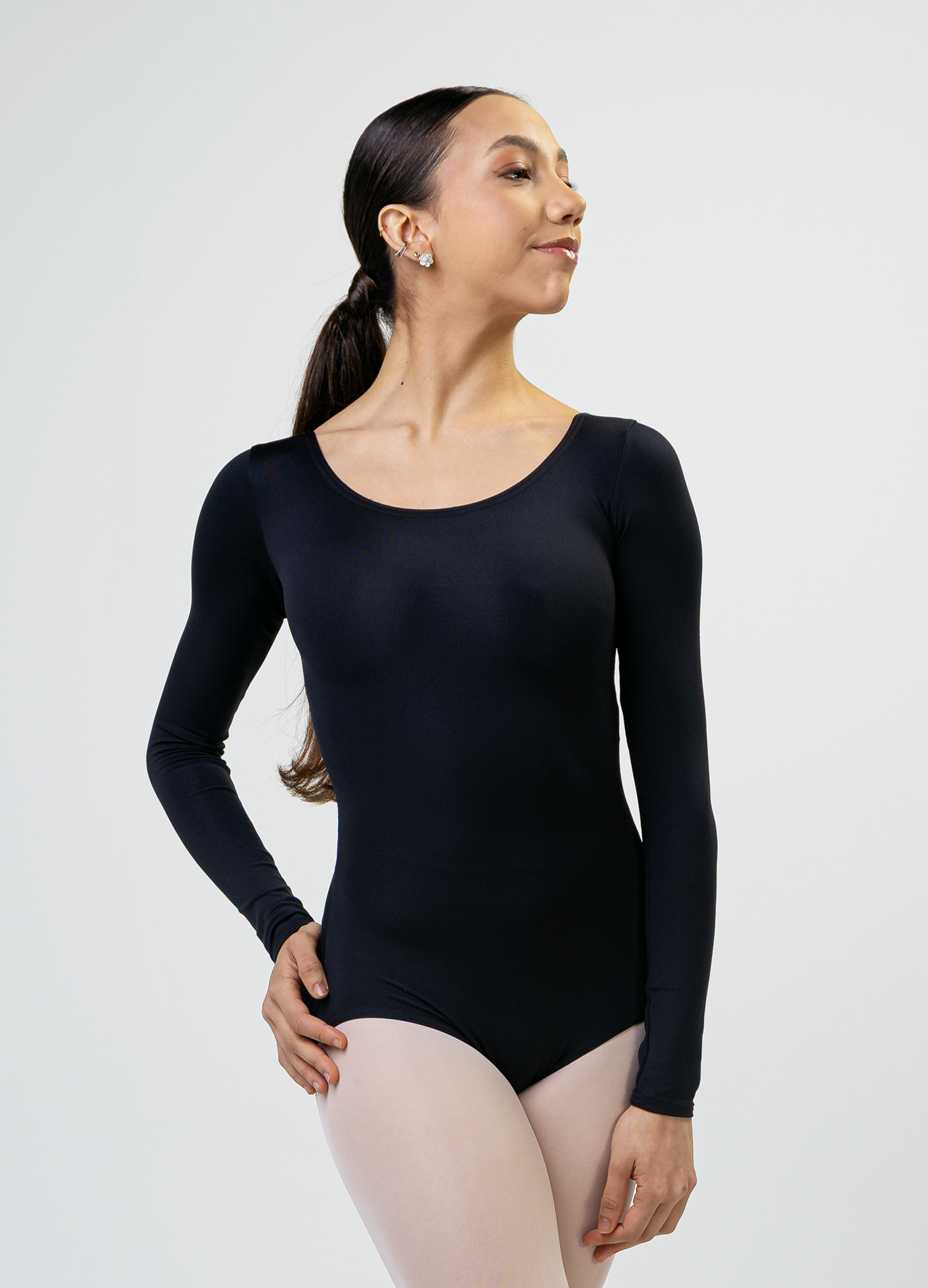 Collant Manga Longa - Preto-Capezio-Brasil