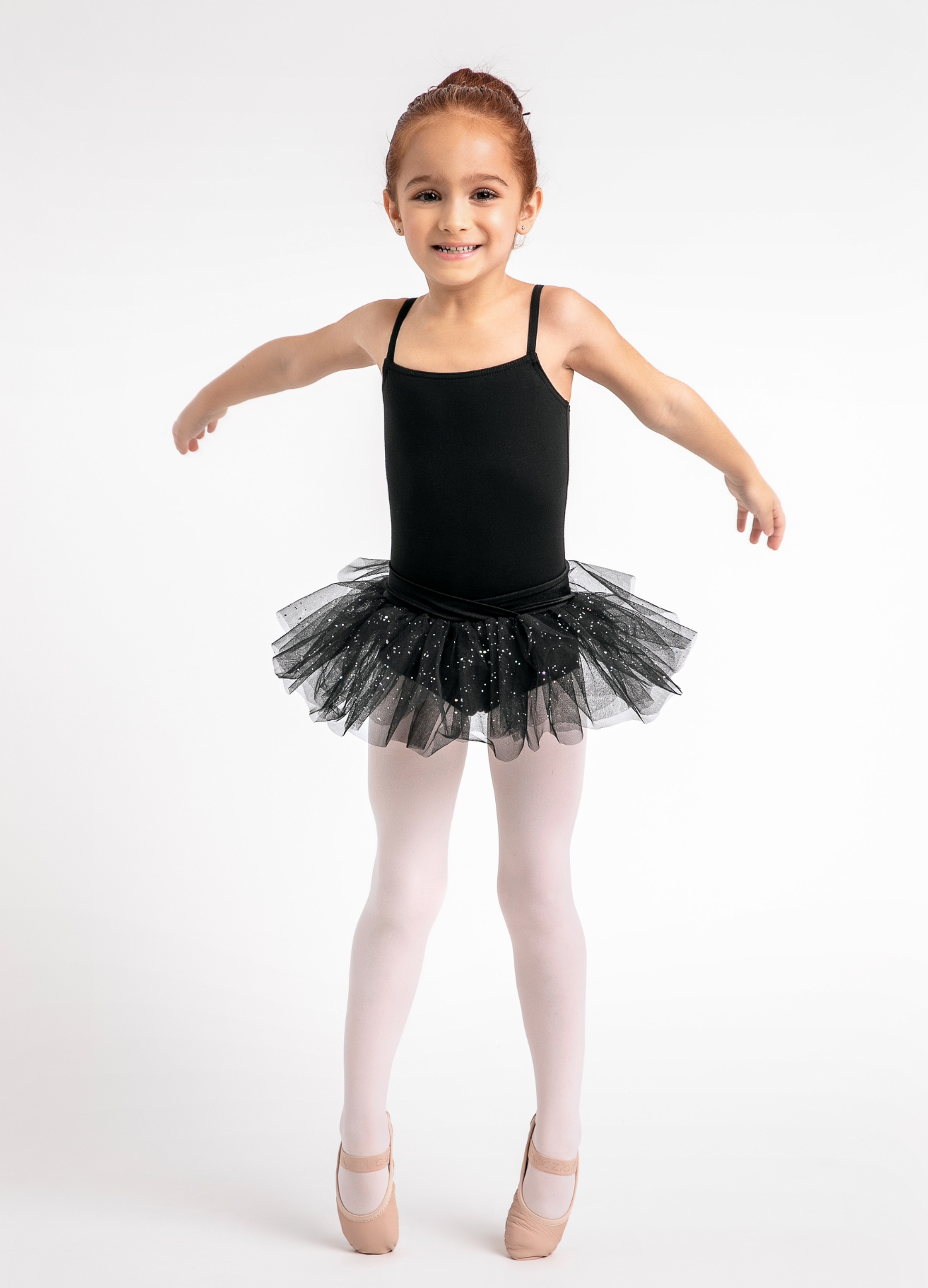 Collant com Tutu - Preto-Capezio-Brasil