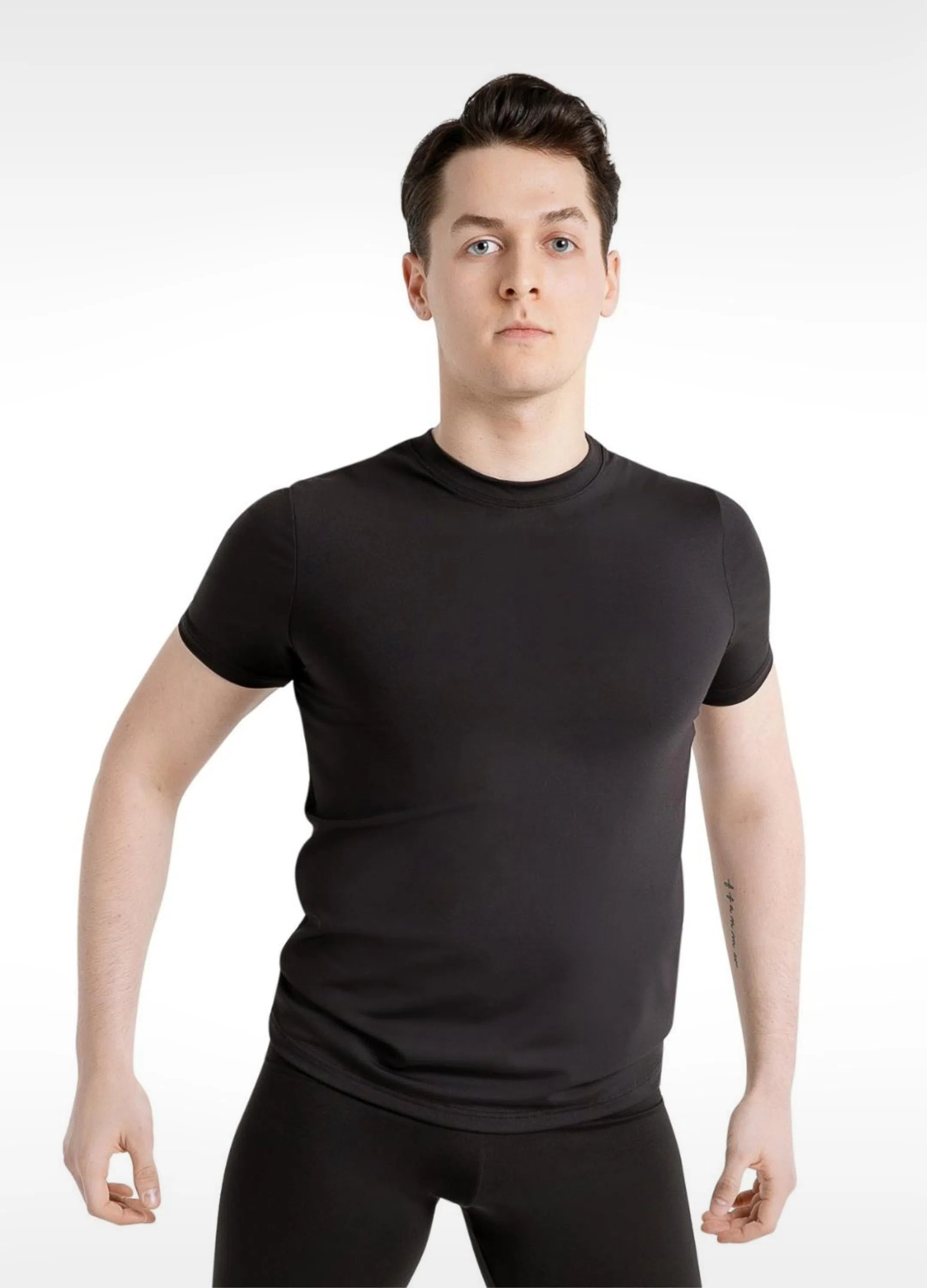 Crew Neck Tee - BLK-Capezio-Brasil