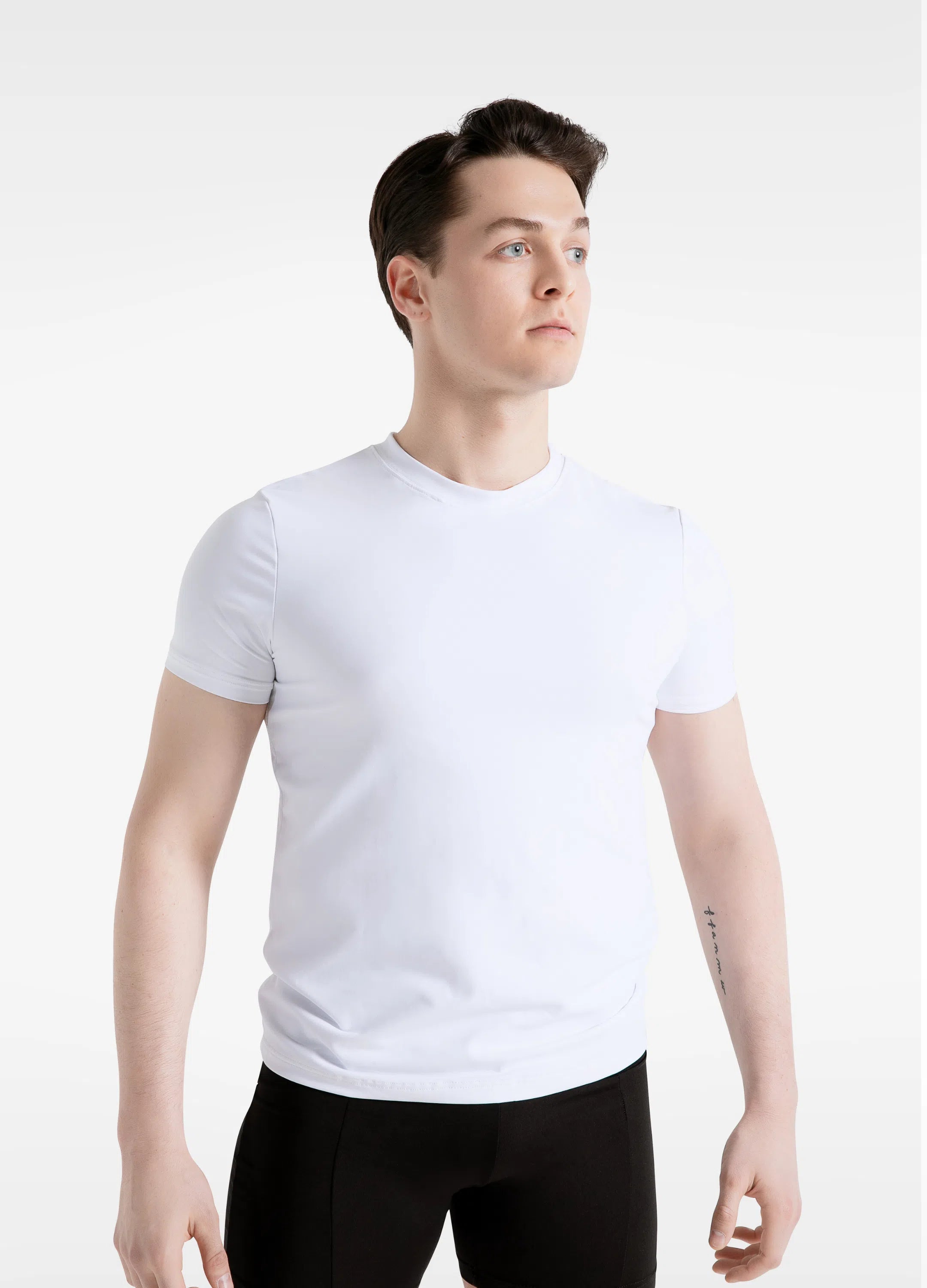 Crew Neck Tee - WHT-Capezio-Brasil