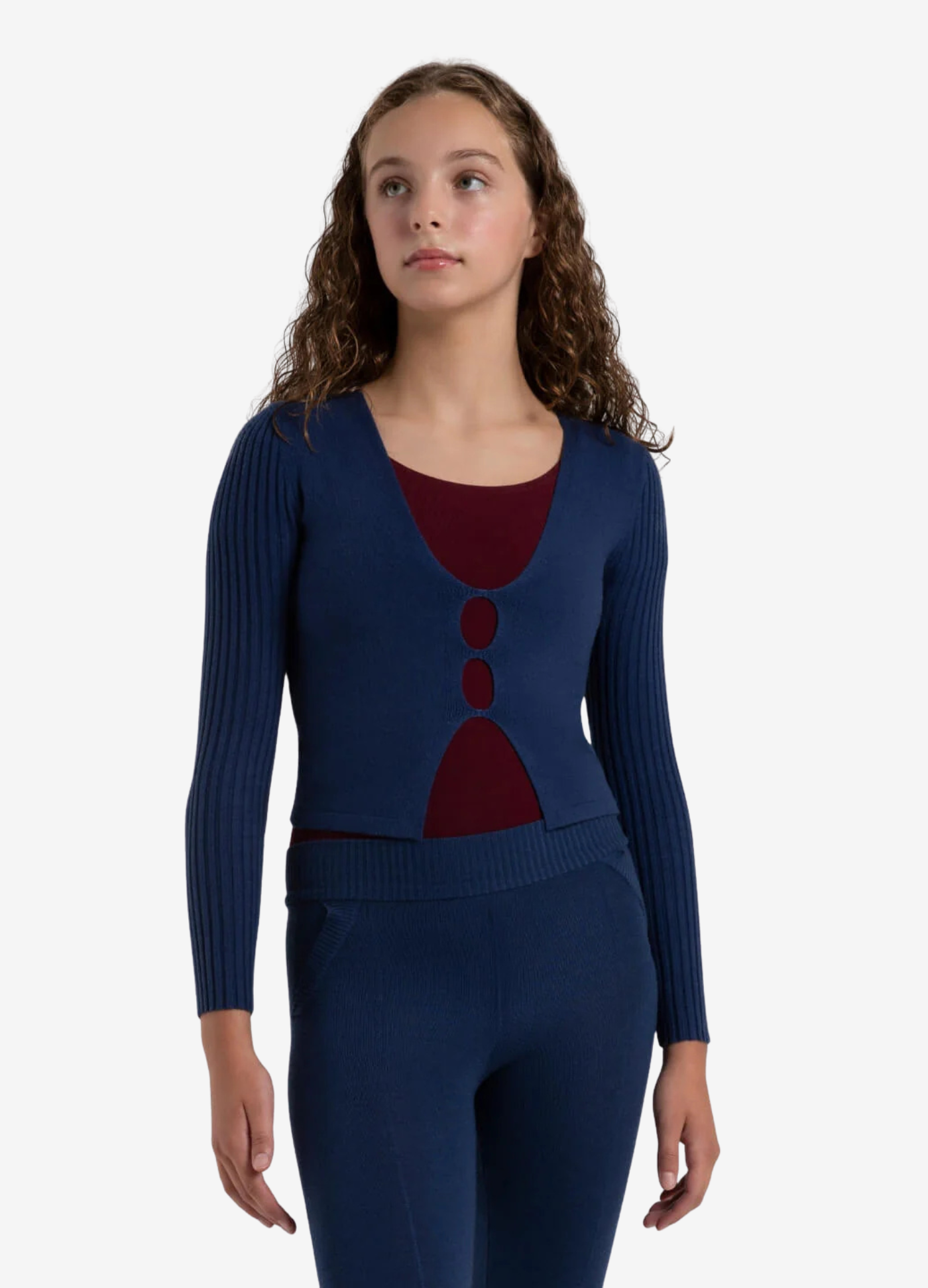 Harmonie Cardigan - Marinho-Capezio-Brasil