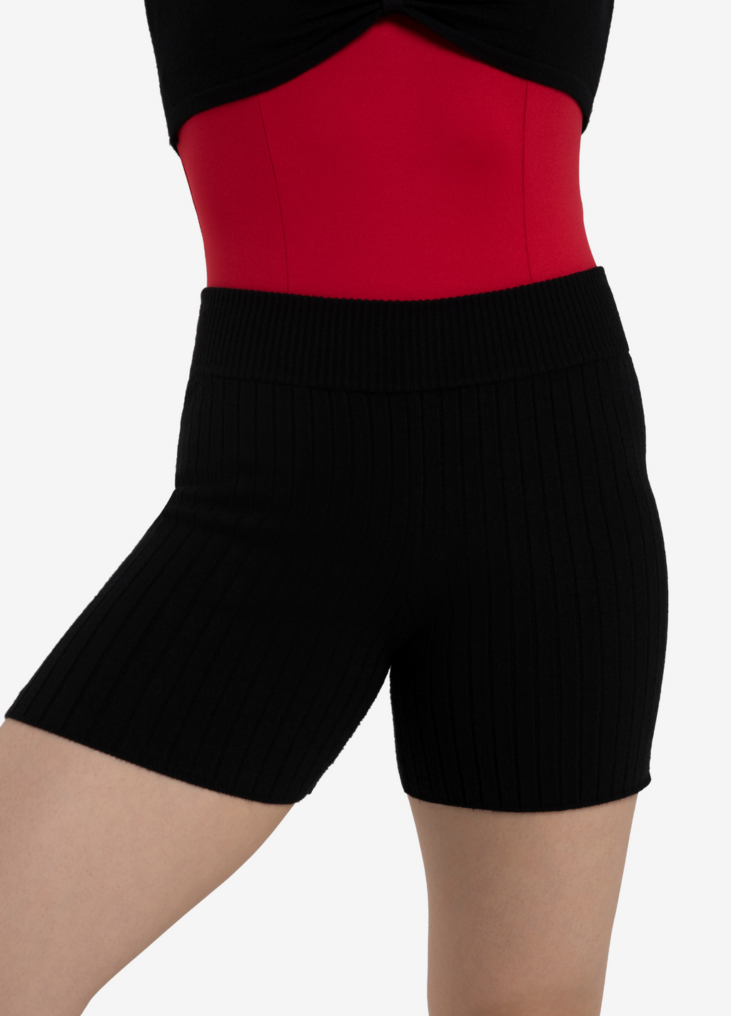 Shorts Harmonie Preto Capezio: Tricô Macio e Confortável