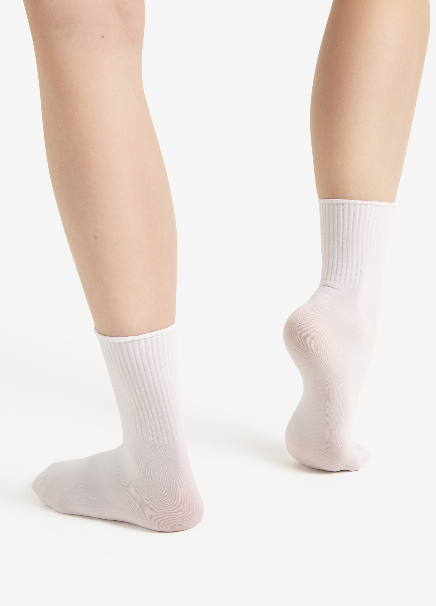 Meia Canelada - Branco-Capezio-Brasil