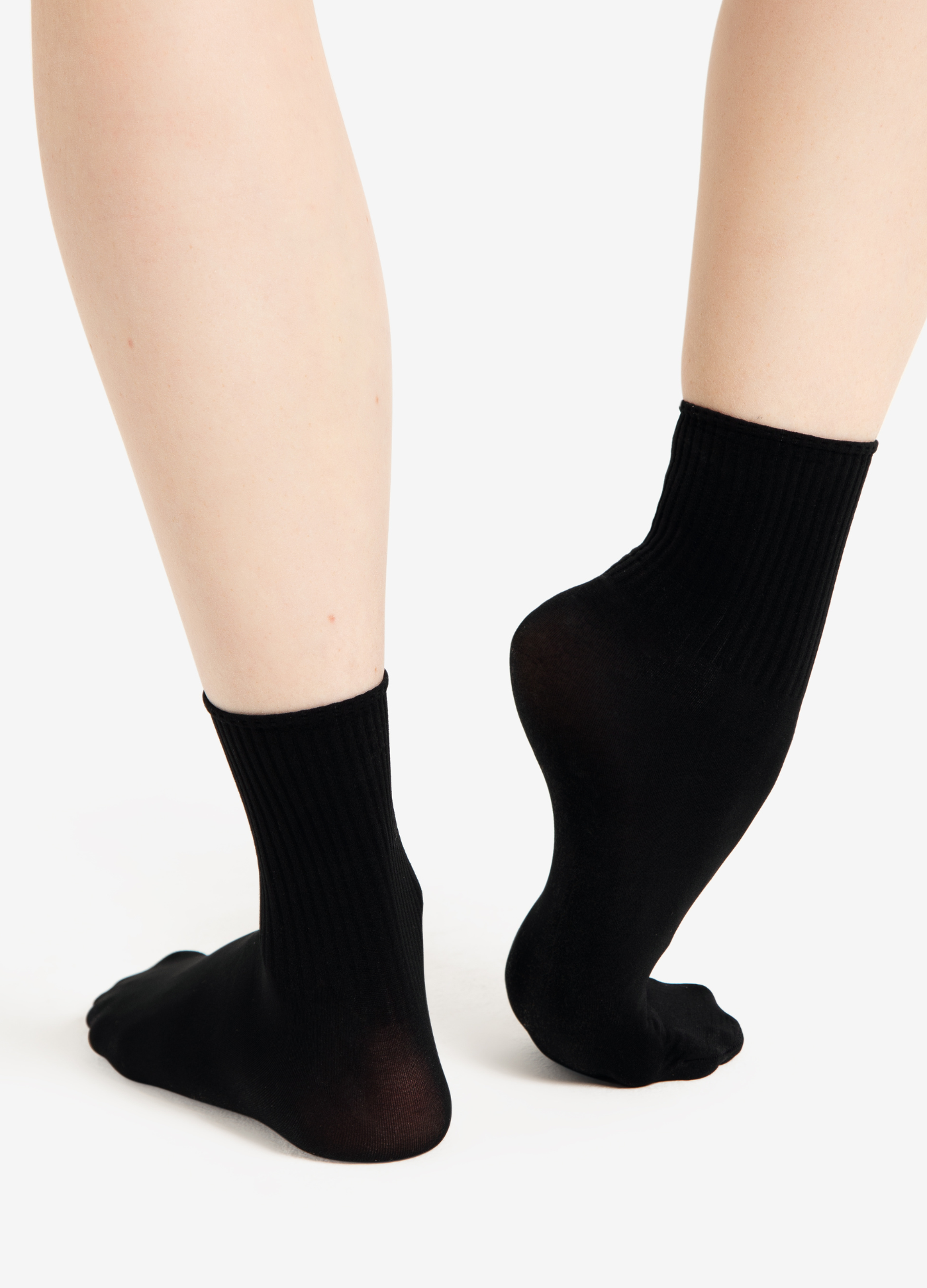 Meia Canelada - Preto-Capezio-Brasil