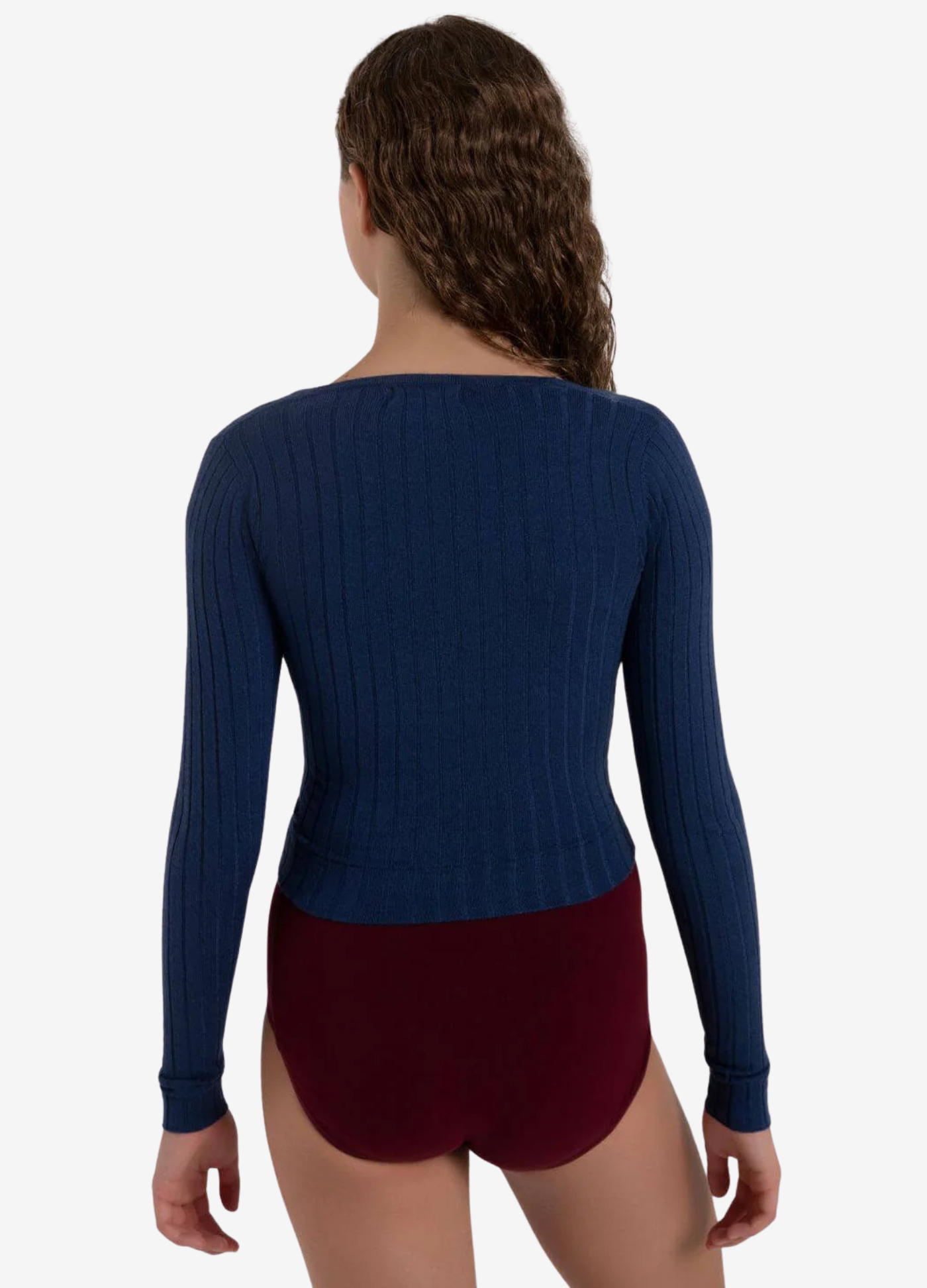 Suéter Transpassado - Azul-Capezio-Brasil