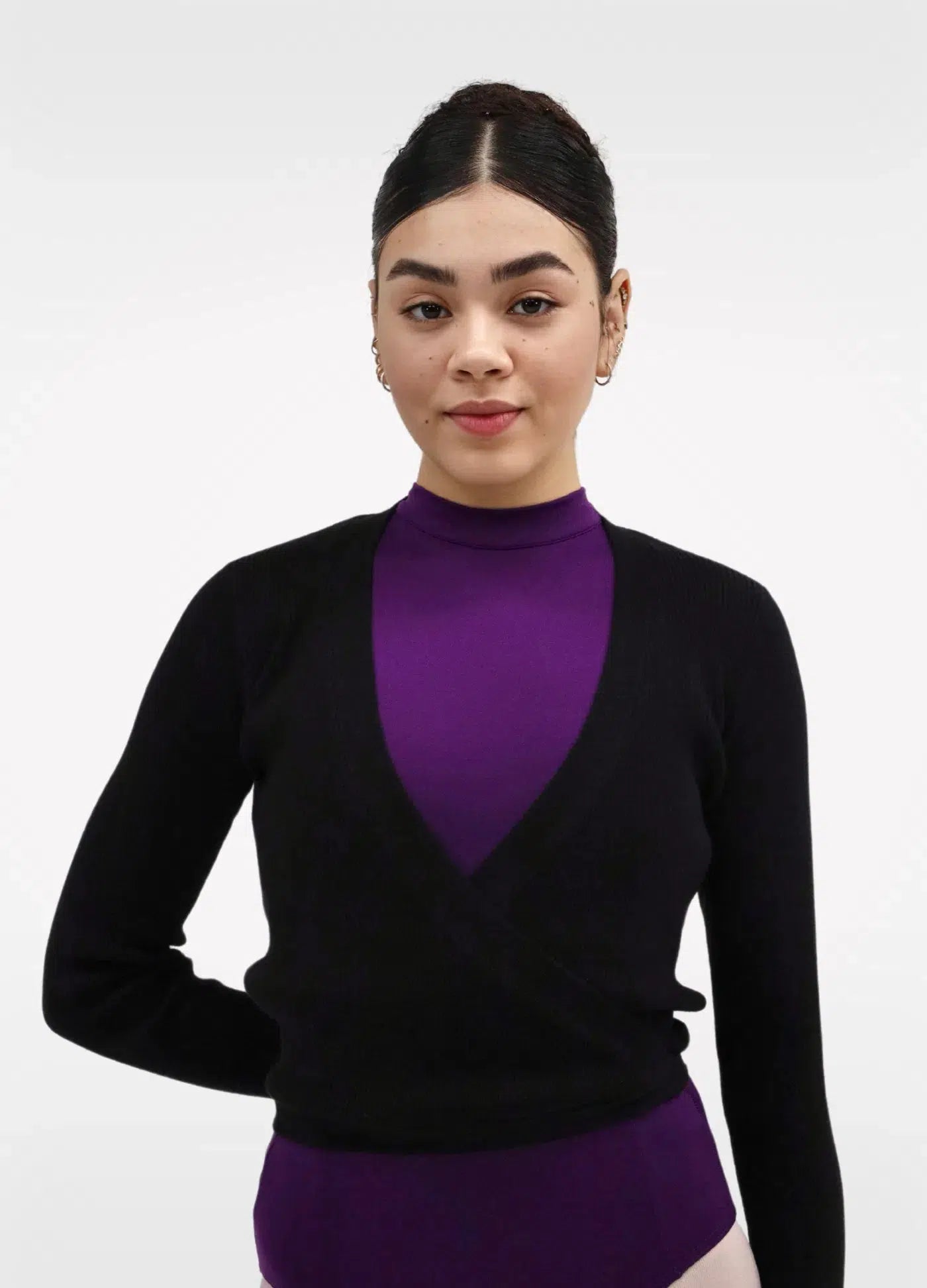 Bolero Manga Comprida com Amarração - Preto-Capezio Brazil-Capezio Brazil