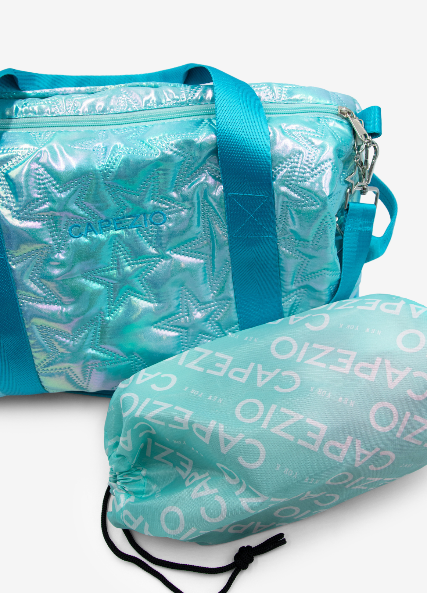 BOLSA METALLIC STAR - Azul-Acessórios-FORVM COMERCIO EXTERIOR LTDA EPP-Capezio Brazil