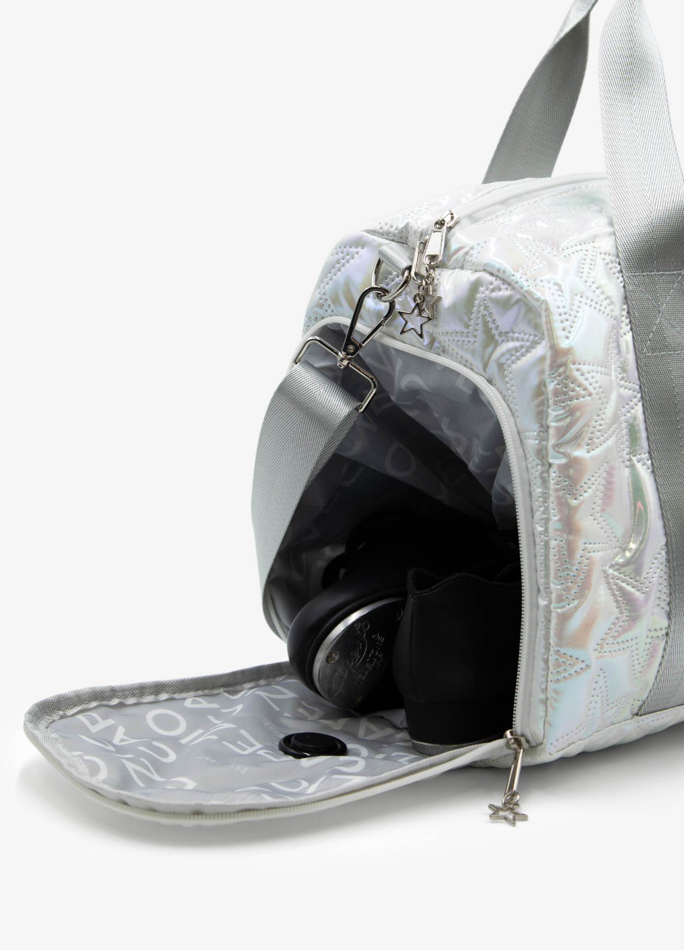 BOLSA METALLIC STAR - Prata-Acessórios-FORVM COMERCIO EXTERIOR LTDA EPP-Capezio Brazil