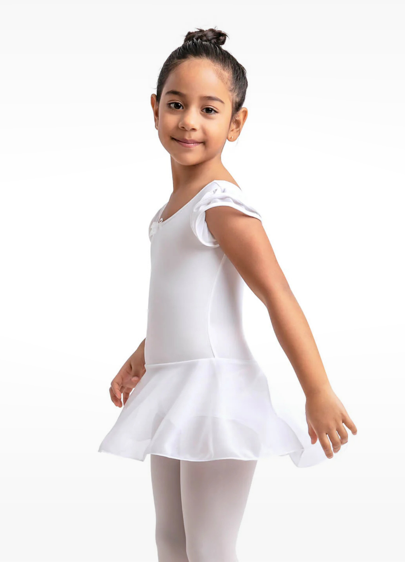Collant com Saia Branco-Capezio Brazil-Capezio Brazil