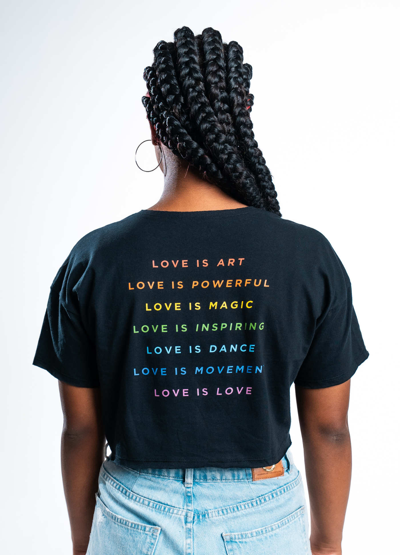 Cropped Love Is Rainbow Capezio Preto - Dança e Estilo
