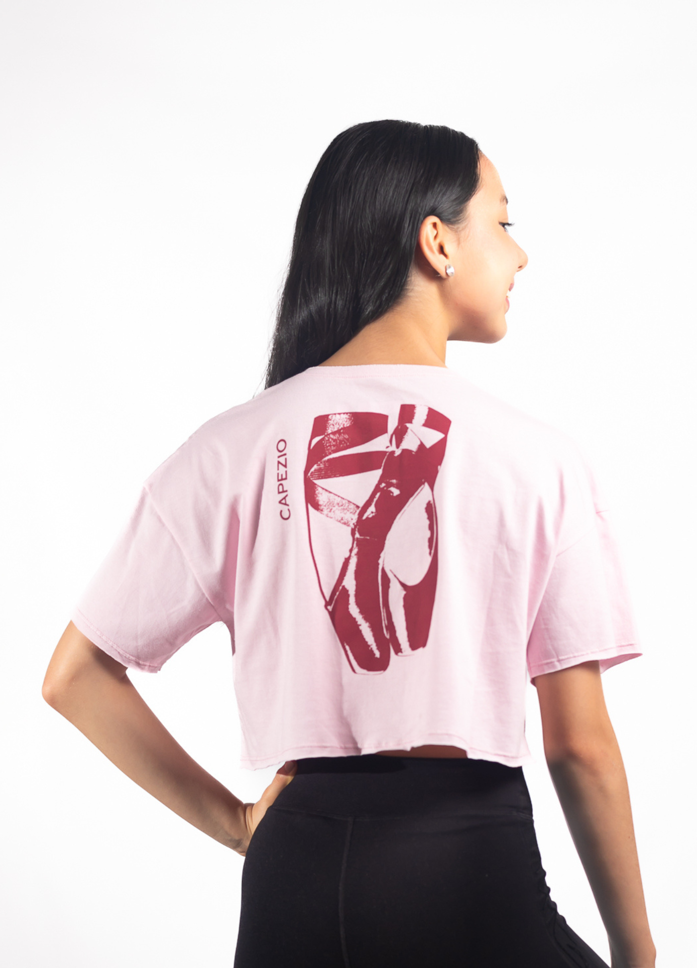 Cropped We Are Movement - Pink-DIMENSAO INDUSTRIA DO VESTUARIO LTDA-Capezio Brazil