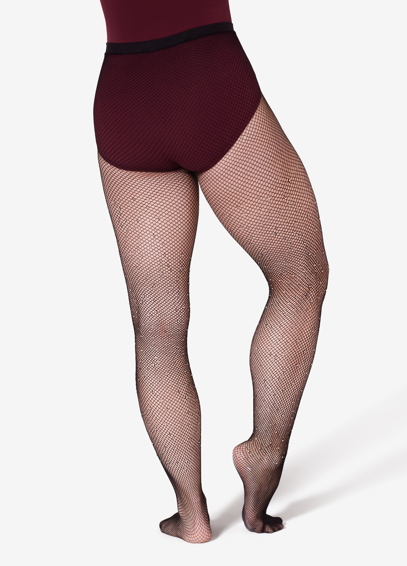 Meia-calça Arrastão com Strass - Preto-FORVM COMERCIO EXTERIOR LTDA EPP-Capezio Brazil
