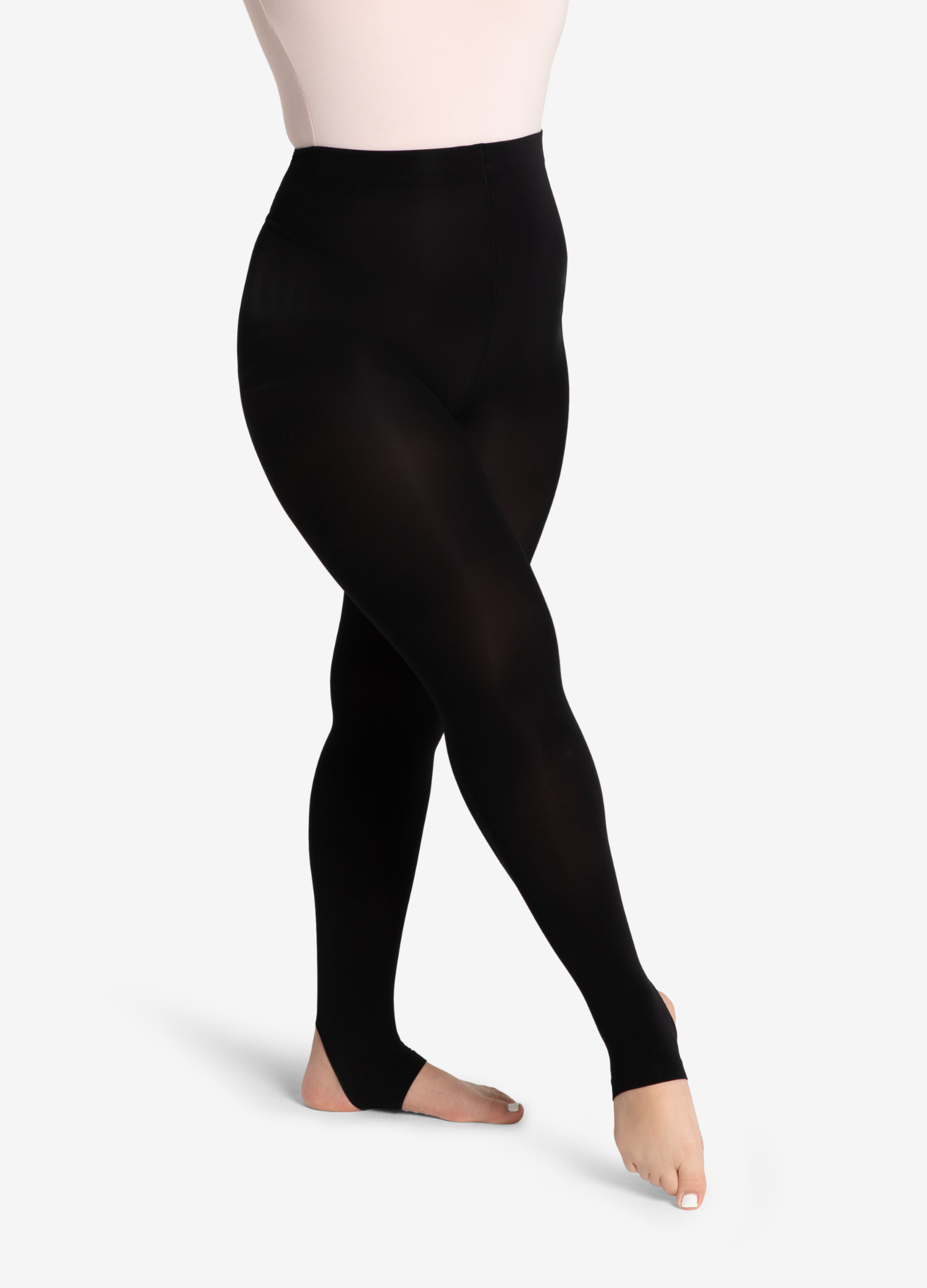 Meia-Calça Ultra Soft™ com Abertura para Pé-FORVM COMERCIO EXTERIOR LTDA EPP-BLACK-S/M-Capezio Brazil