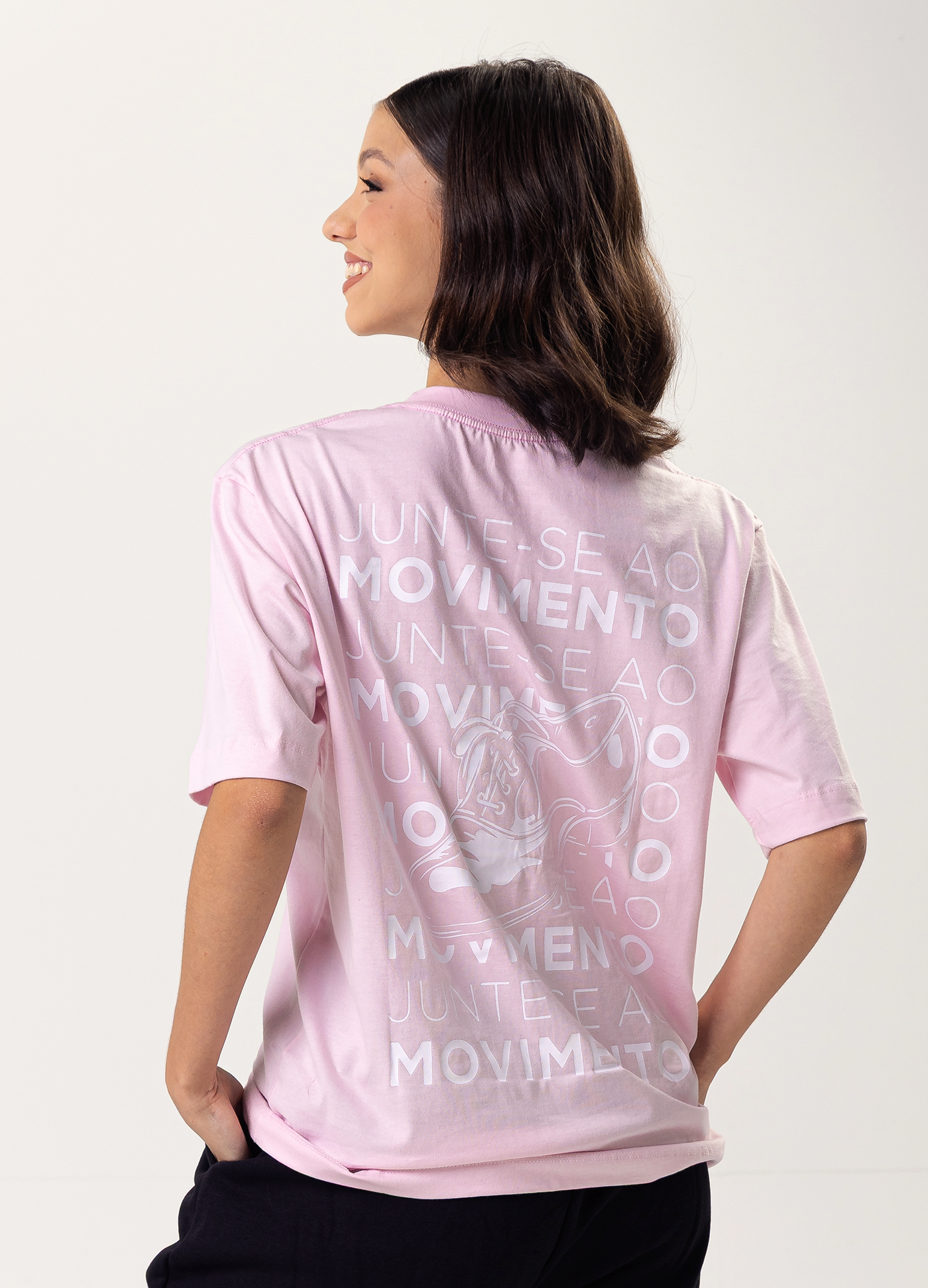 TAP CPZ - Camiseta Oversized - Rosa-JULIETE MARIA LUCAS DA SILVA 07868080981-Capezio Brazil
